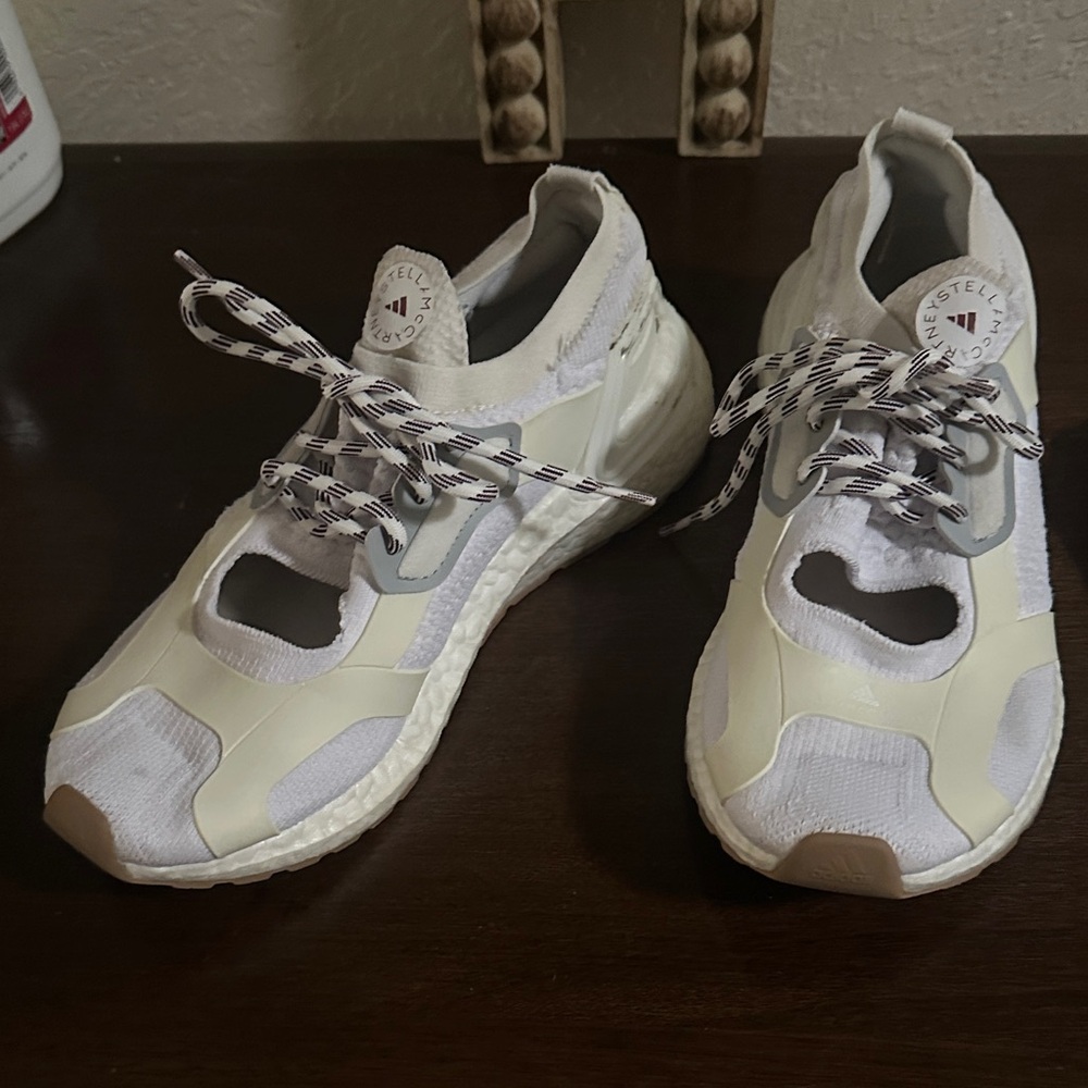 Adidas Stella McCartney Cream and White Sneakers